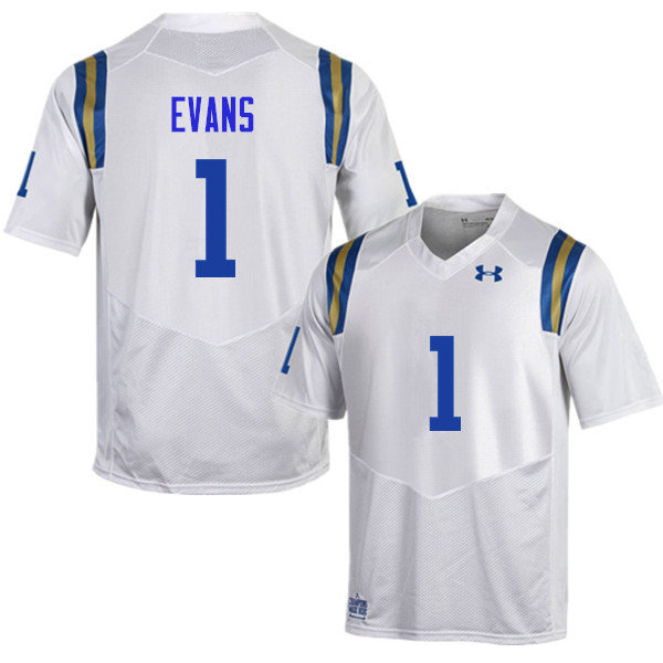 Men #1 Shaq Evans UCLA Bruins Under Armour College Football Jerseys Sale-White